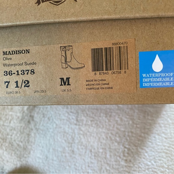 Trask waterproof Madison boot in olive suede EUC - Picture 2 of 12